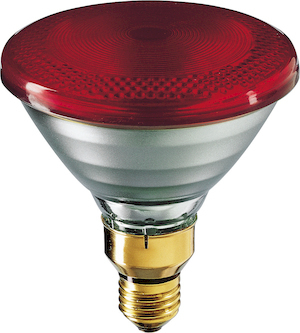 Philips Infrarot-Lampe PAR38 IR 175W E27 240V Red