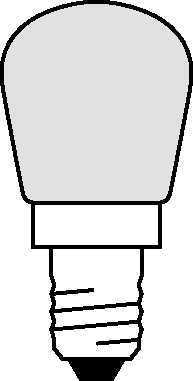 Osram Allgebrauchslampe SPC.T26/57 FR 15W 230V E14 / EEK: G