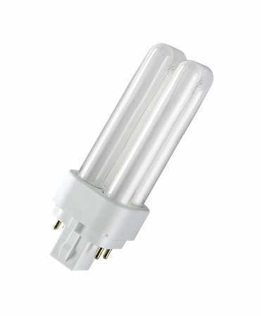 Osram Kompakt-Leuchtstofflampe DULUX D/E 10W/840 G24Q-1 / EEK: G