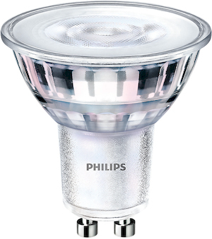Philips LED-Lampe CorePro LEDspot 4-35W GU10 830 36D DIM / EEK: F